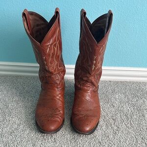 Men’s Tony Lama Ostrich Brown Boots